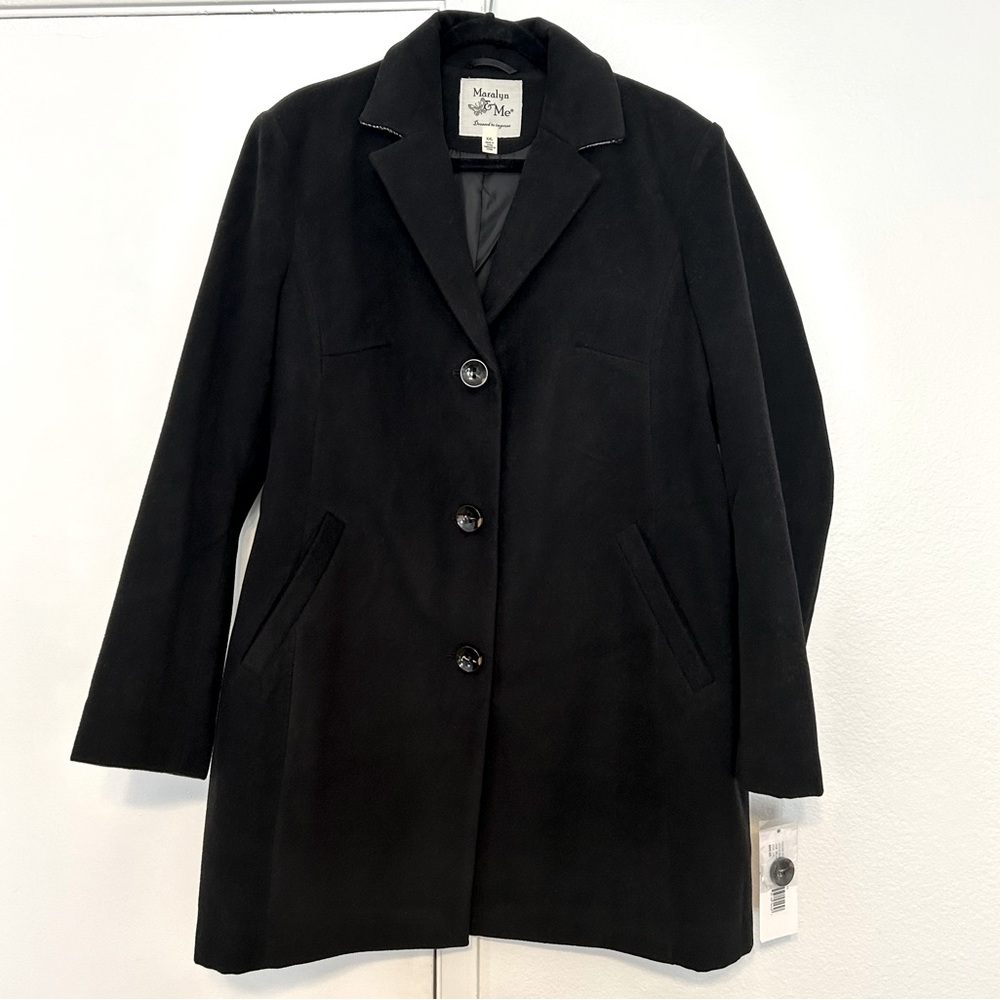 Maralyn & Me three button Black coat